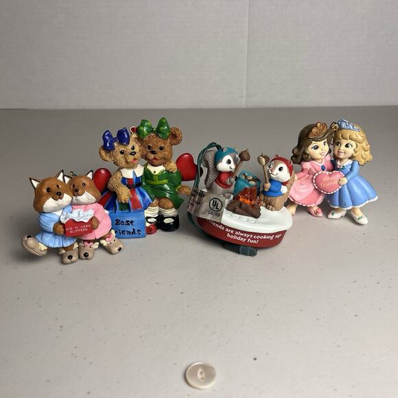 Vintage Best Friend Husband Wife Christmas Ornaments Hallmark Keepsake Mixed Lot - Picture 2 of 10
